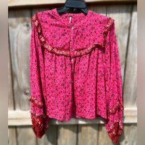 Free People Small Western Button Down